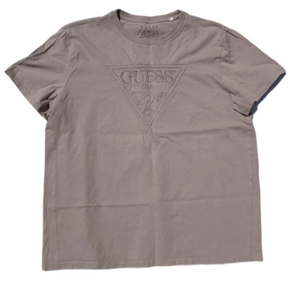 Guess embroidered question mark stitched t shirt